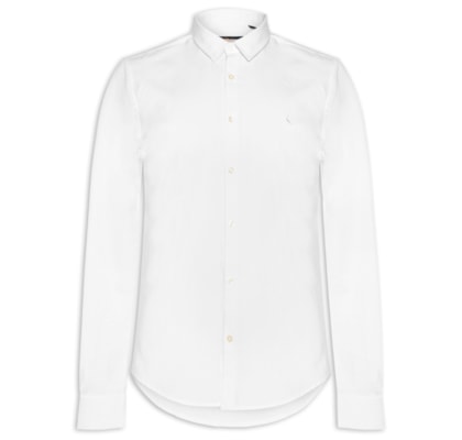 Camisa Masculina Manga Longa Kiro - Branco