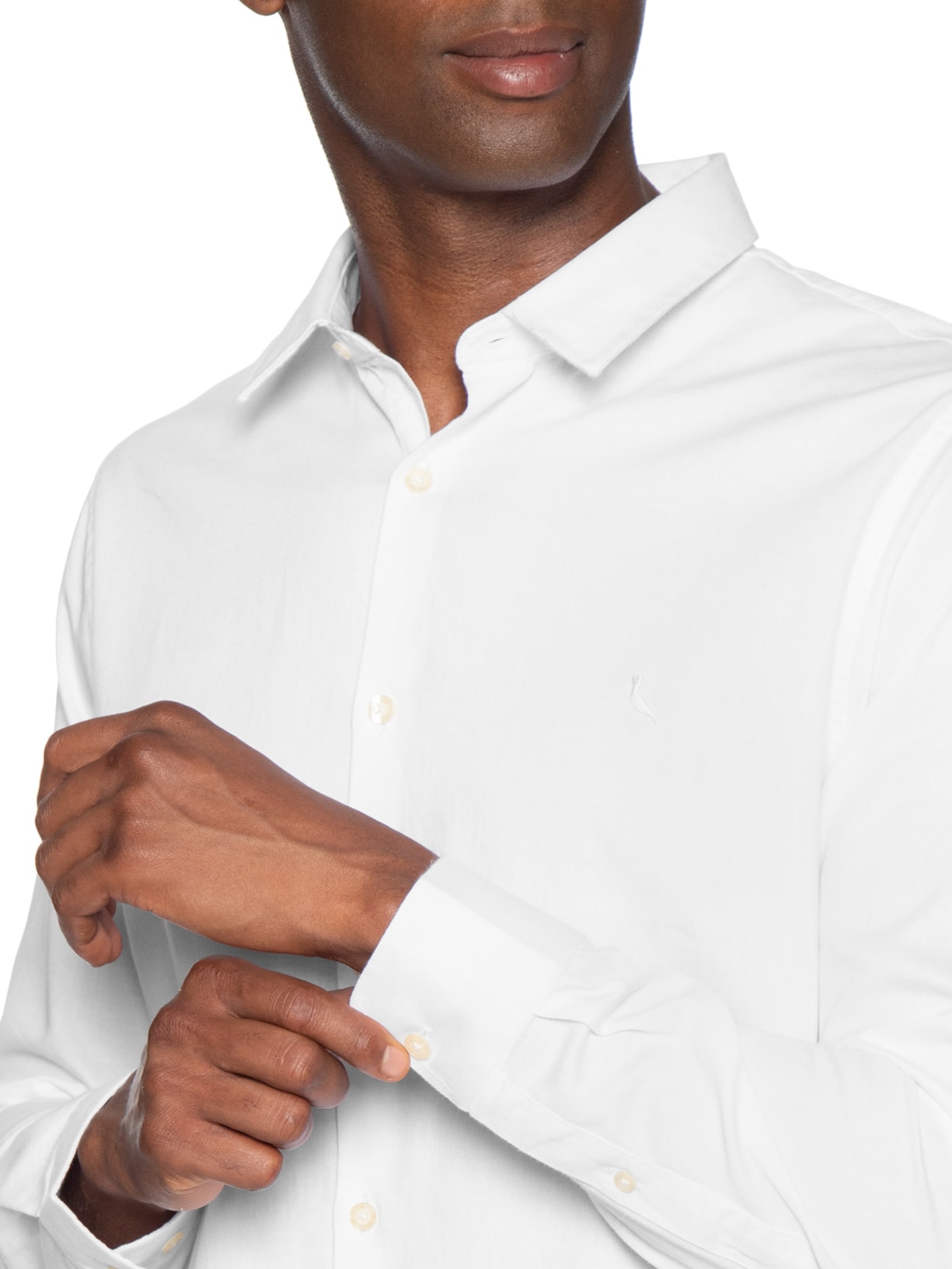 Camisa Masculina Manga Longa Kiro Branco Reserva