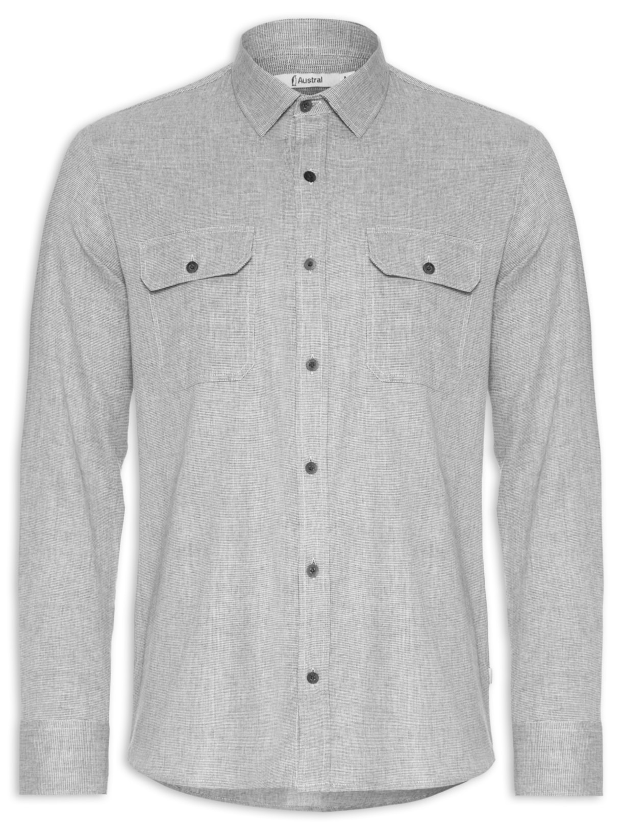 Camisa Masculina Manga Longa Lagos - Cinza