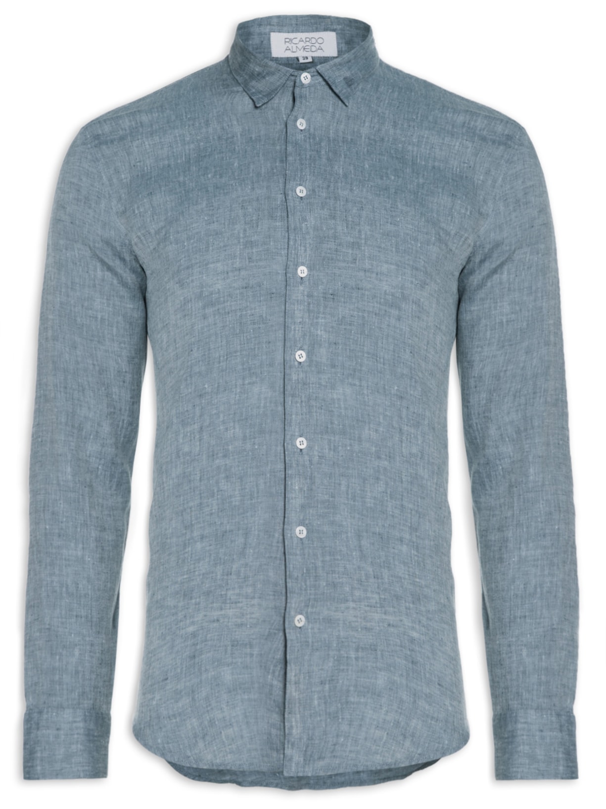 Camisa Masculina Manga Longa Li Alk Basic - Azul