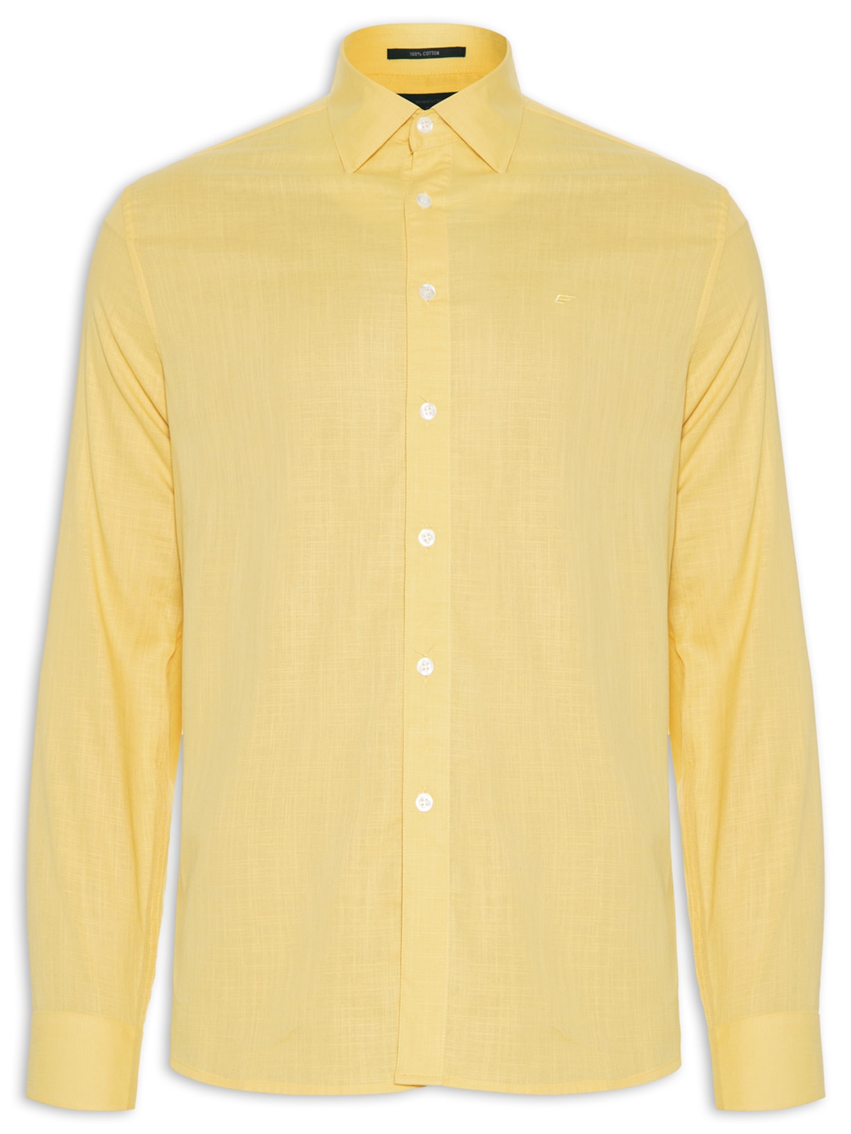 Camisa Masculina Manga Longa Like Classic Italian - Amarelo