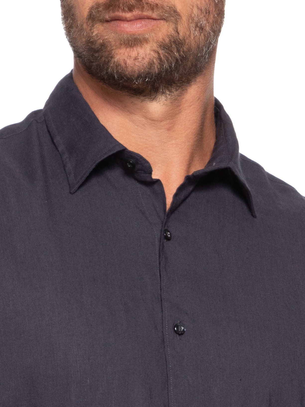 Camisa Masculina Manga Longa Linho Alvorada Azul Foxton