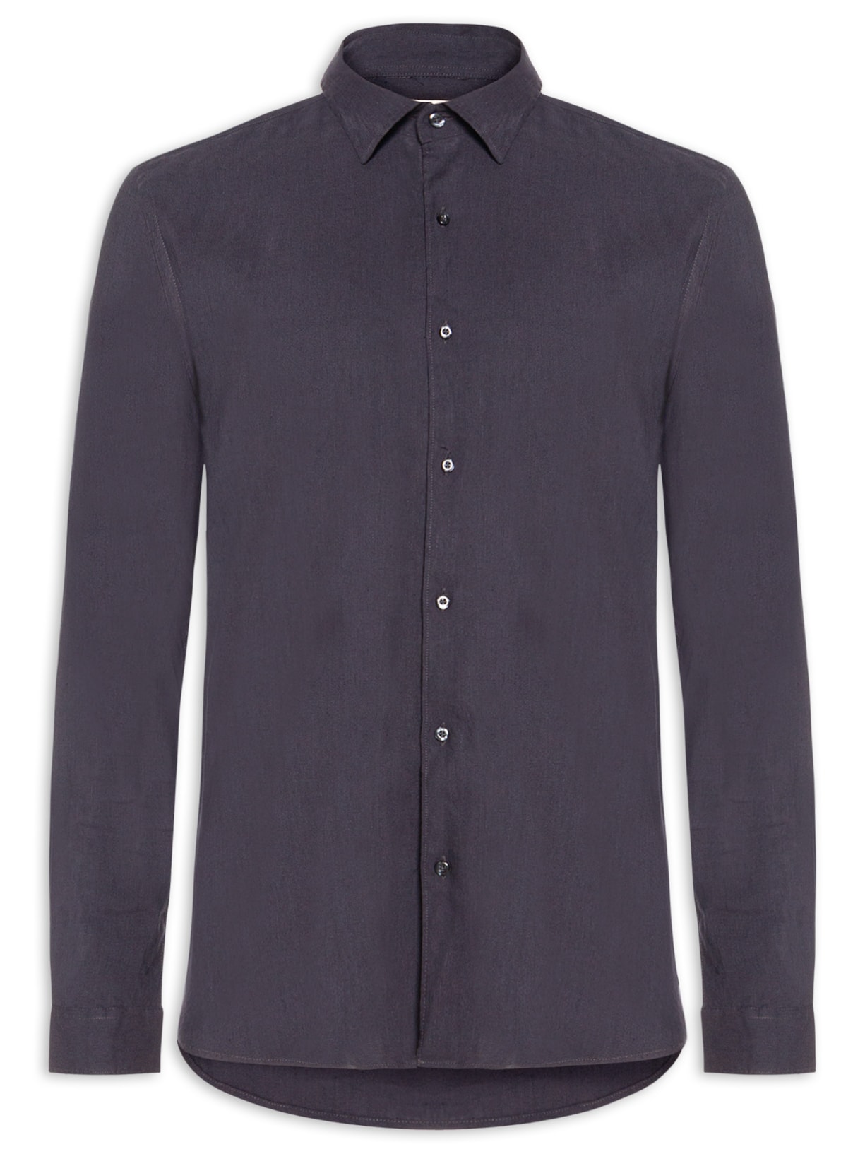 Camisa Masculina Manga Longa Linho Alvorada Azul Foxton