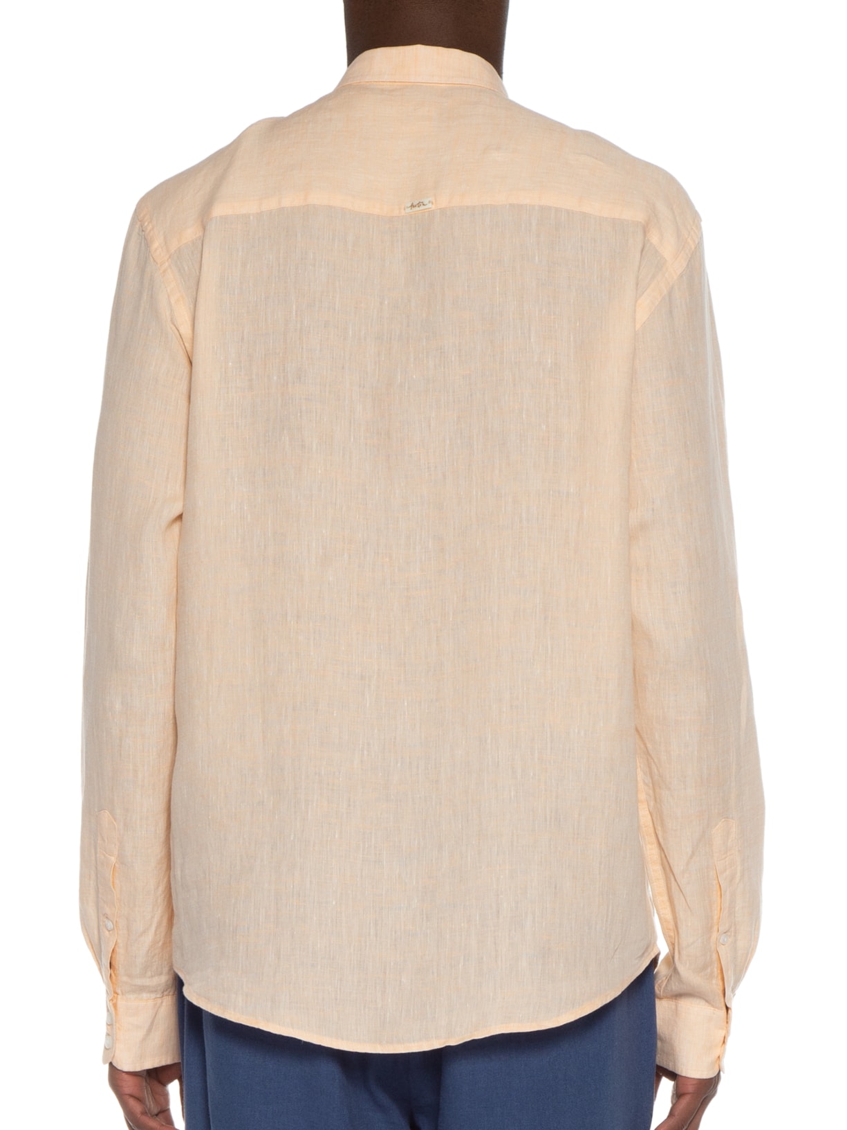 Camisa Masculina Manga Longa Linho Paraíso Coleção Laranja Foxton