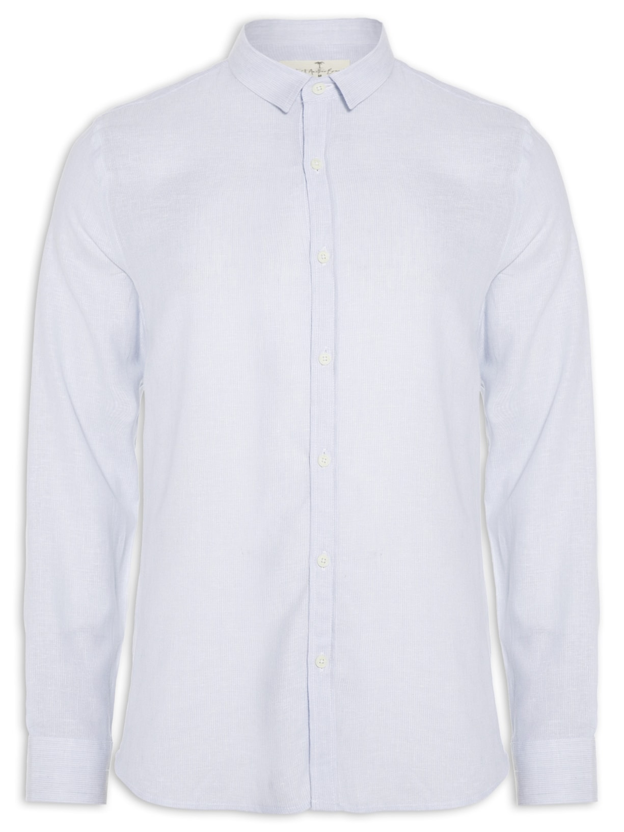 Camisa Masculina Manga Longa Listrada - Azul