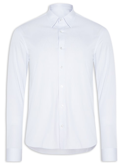 Camisa Masculina Manga Longa Listrada - Azul