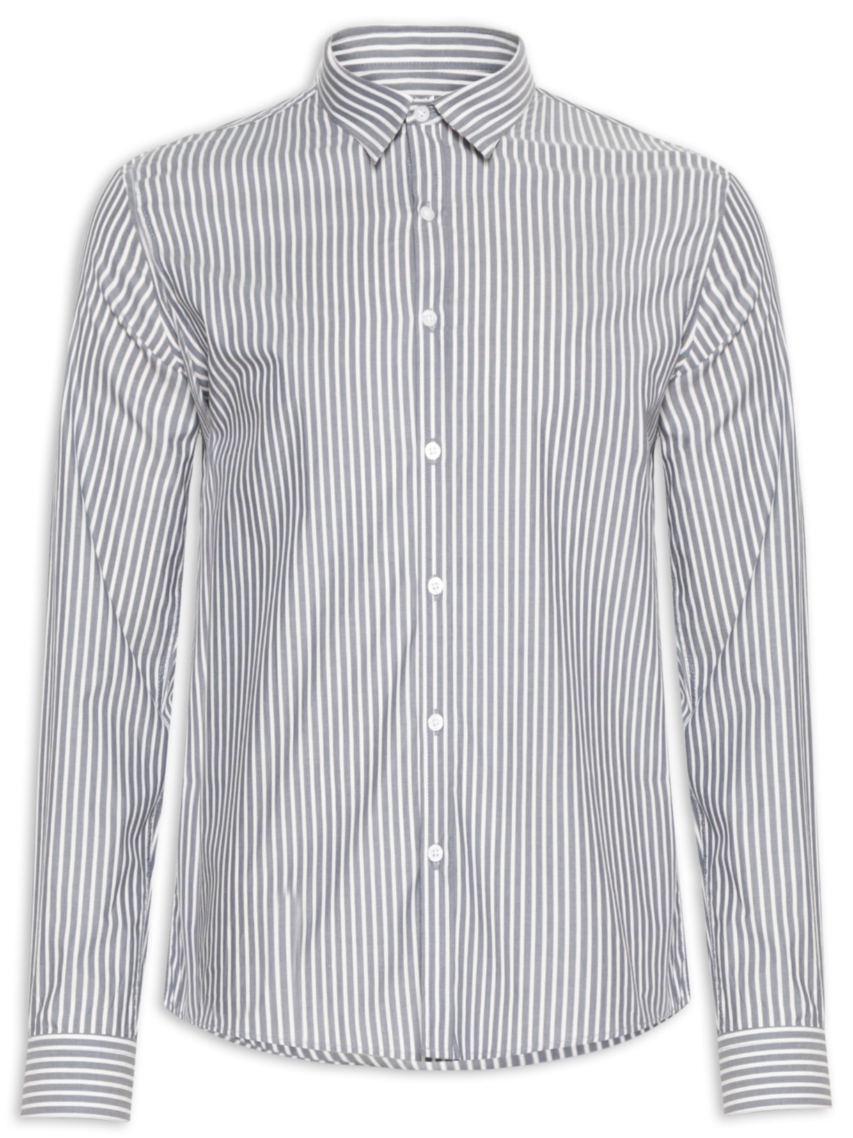 Camisa Masculina Manga Longa Listrada Cascais - Azul