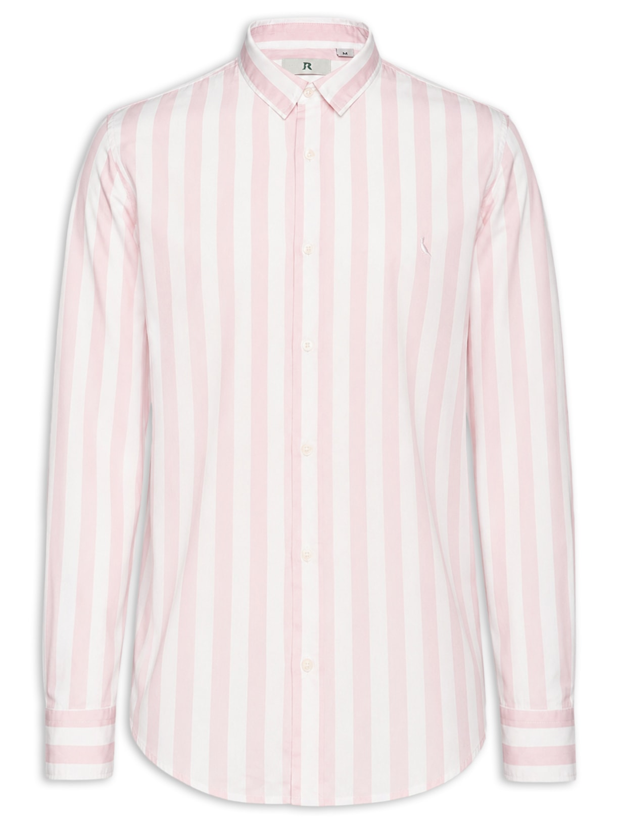 Camisa Masculina Manga Longa Listras Erbe Co - Rosa