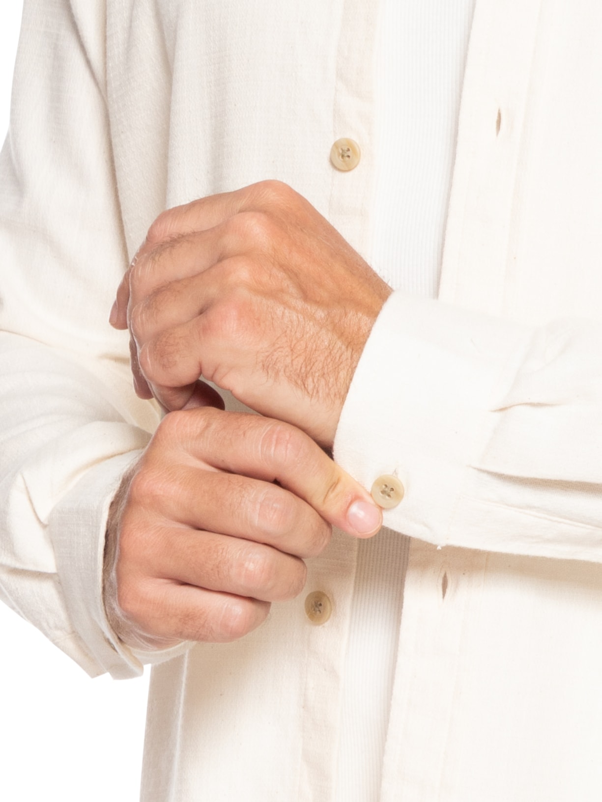 Camisa Masculina Manga Longa Magara Off White Foxton