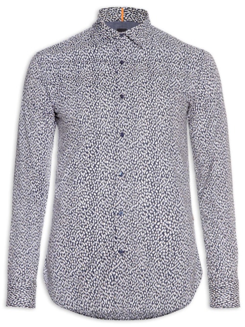 Camisa Masculina Manga Longa Magneton - Azul