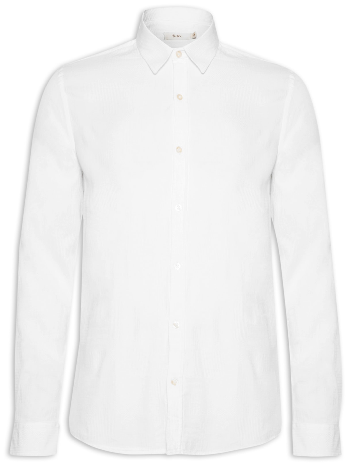 Camisa Masculina Manga Longa Oposto - Branco