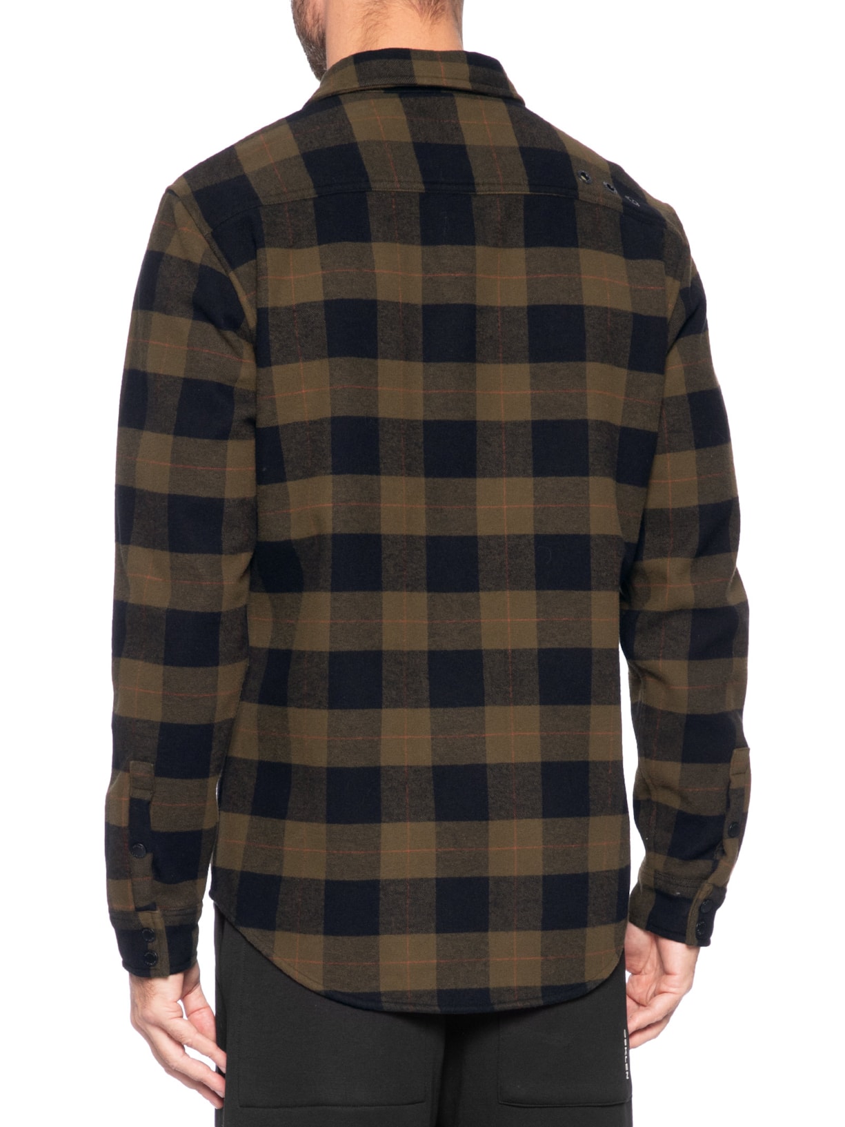 Camisa Masculina Manga Longa Overshirt Xadrez Preto Osklen