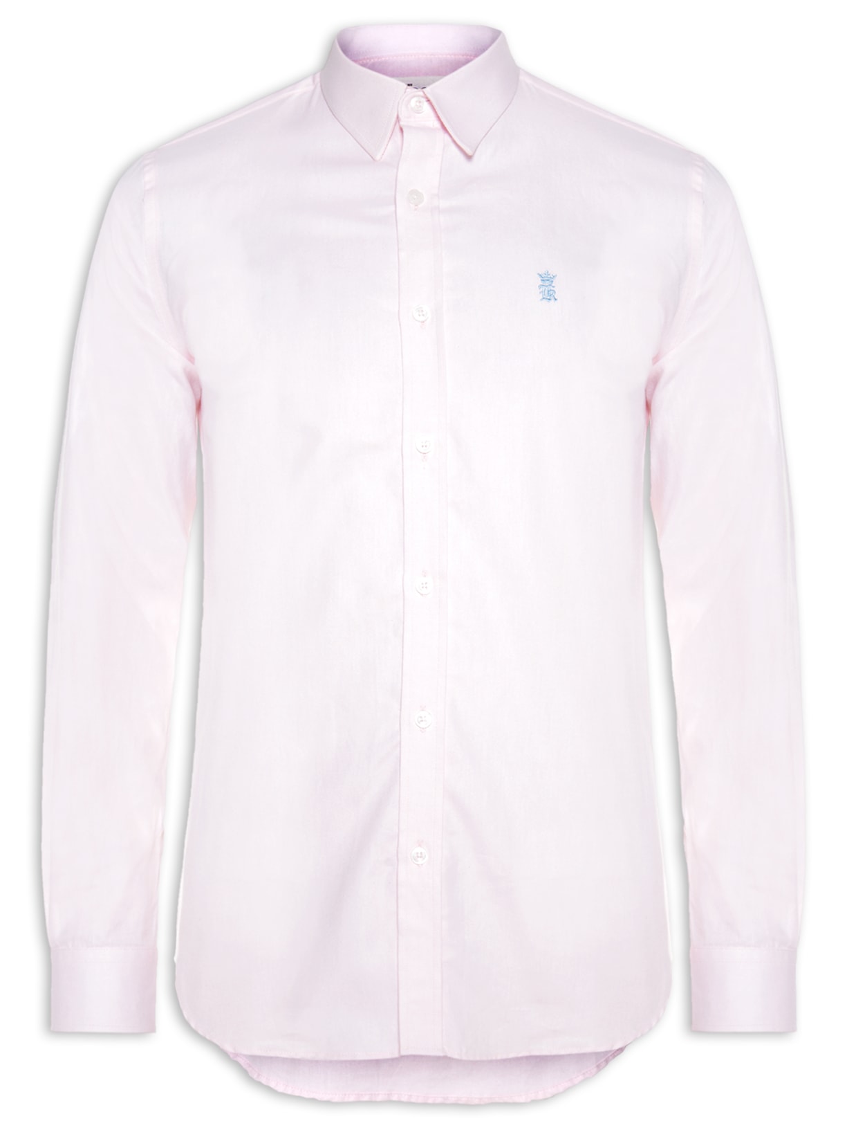 Camisa Masculina Manga Longa Oxford Comfort - Rosa