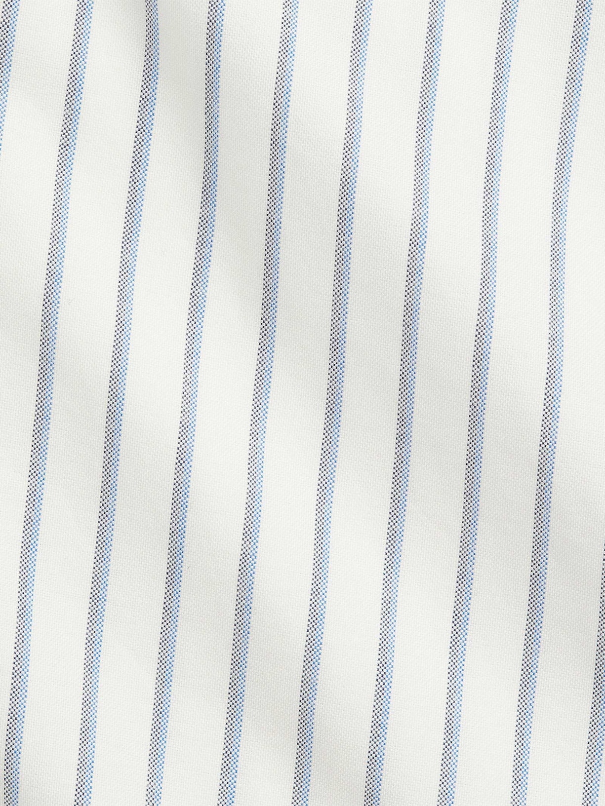 Camisa Masculina Manga Longa Oxford Custom Fit Logo Branco Polo Ralph Lauren