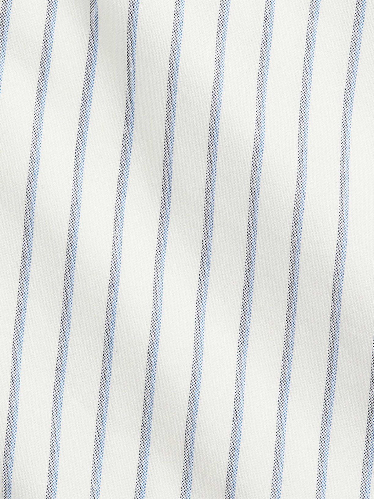 Camisa Masculina Manga Longa Oxford Custom Fit Logo Branco Polo Ralph Lauren