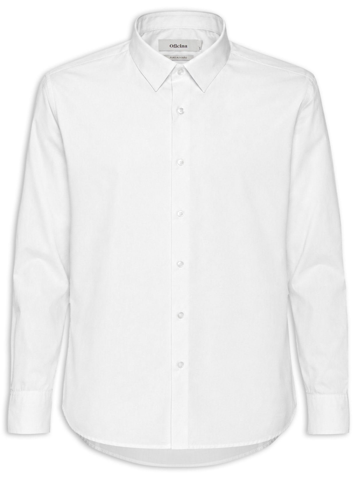 Camisa Masculina Manga Longa Paper Branco Oficina Reserva