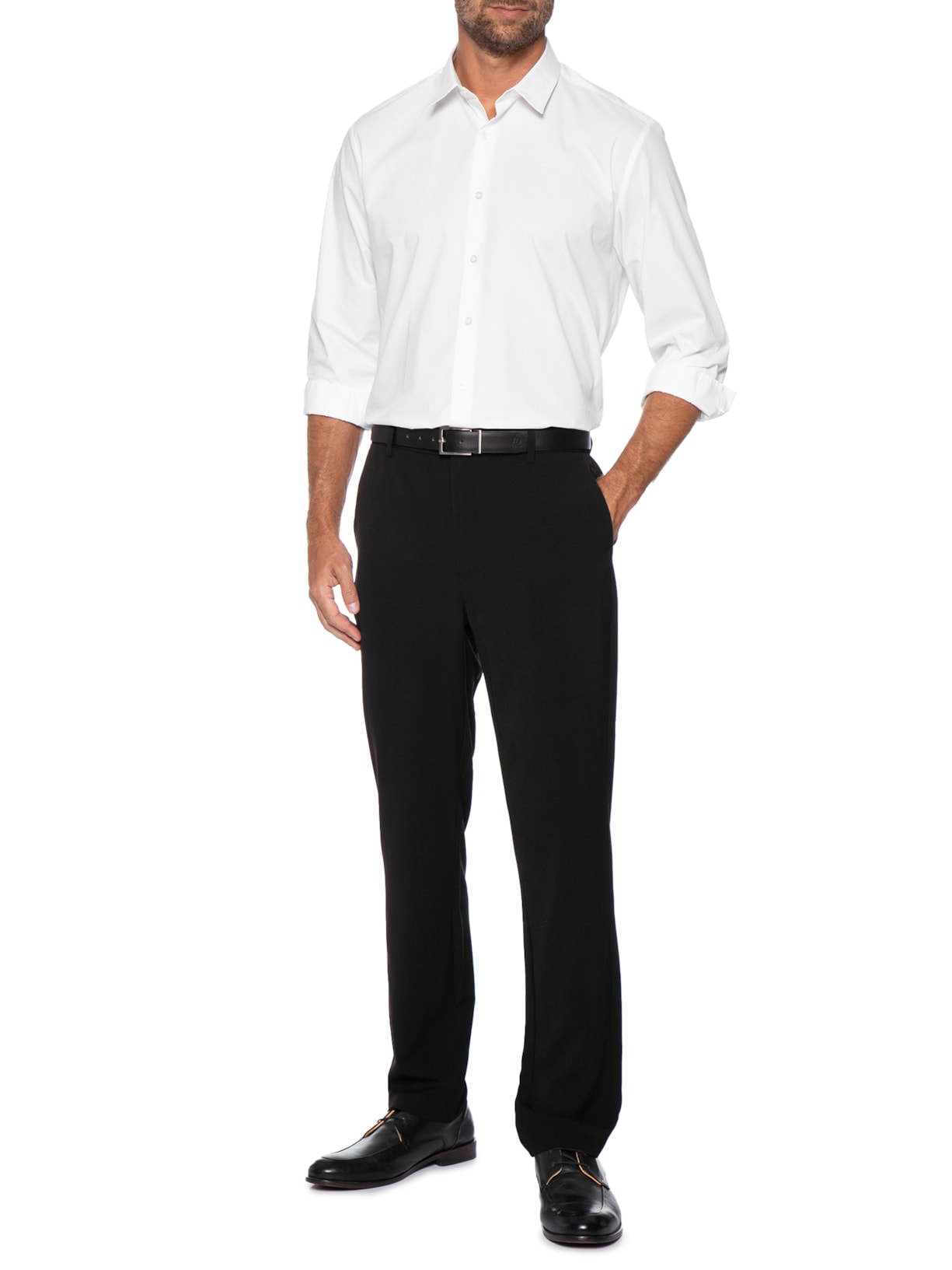 Camisa Masculina Manga Longa Paper Branco Oficina Reserva