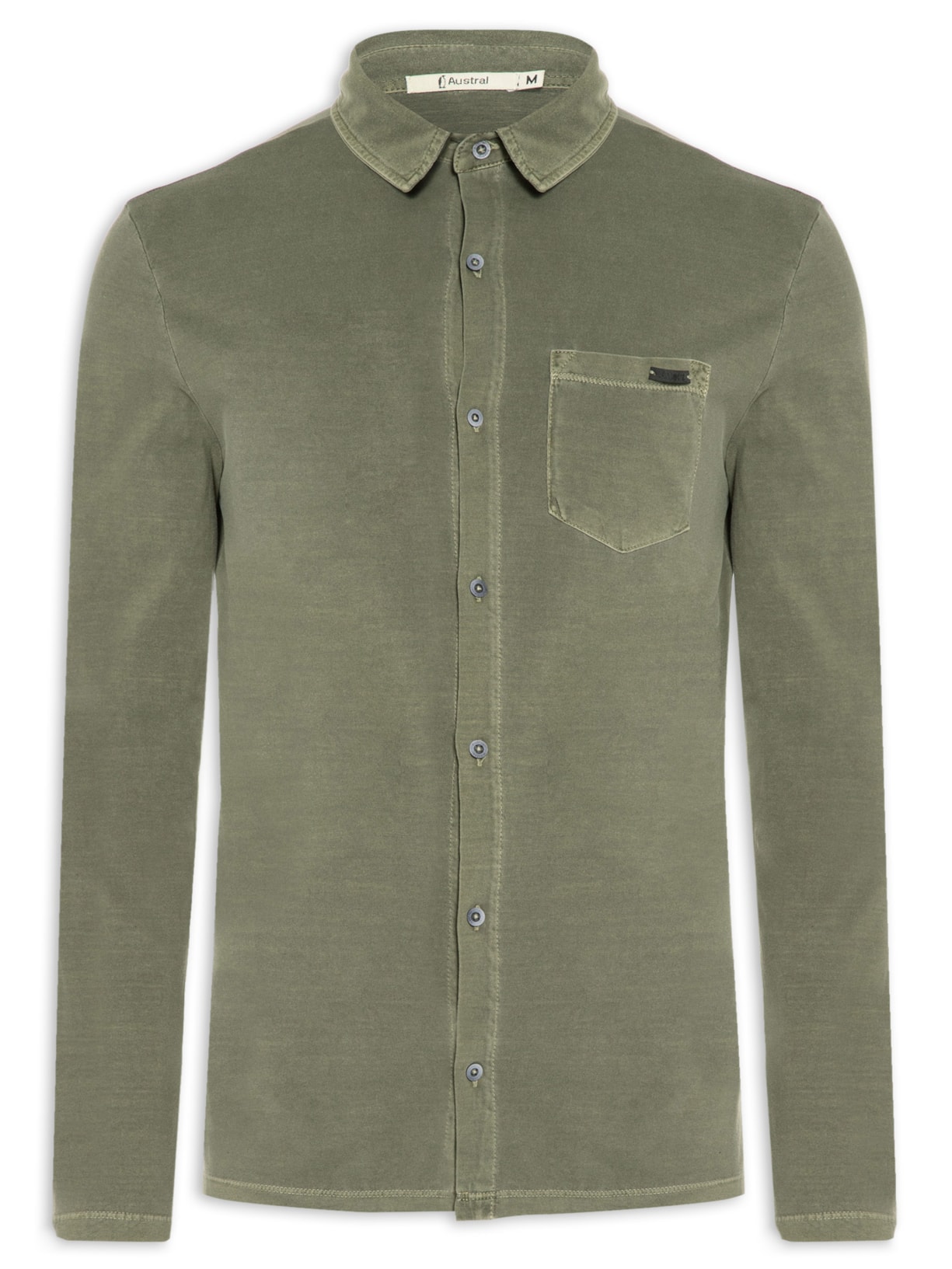 Camisa Masculina Manga Longa Piha - Verde