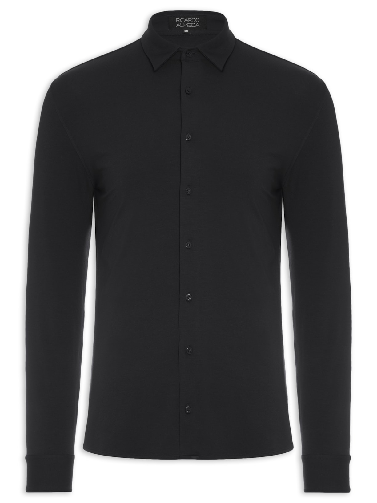Camisa Masculina Manga Longa - Preto