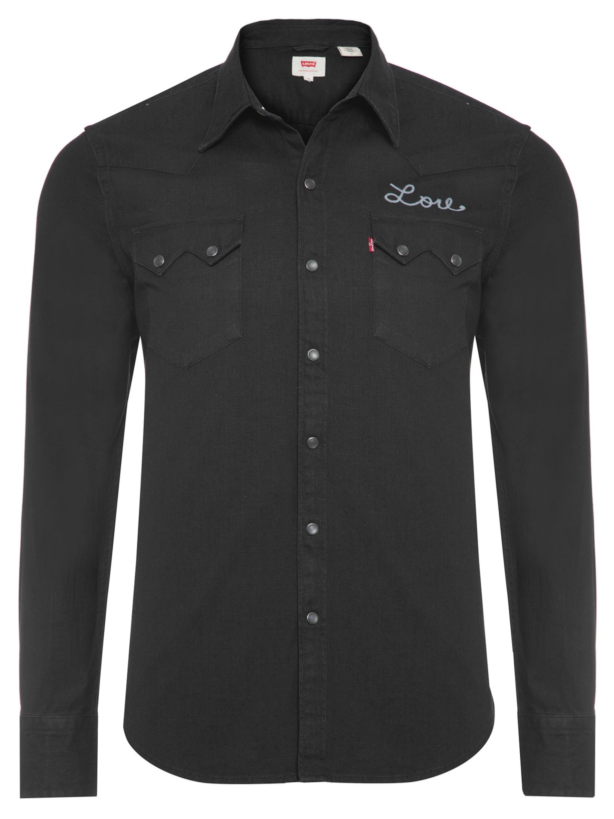 Camisa Masculina Manga Longa Preto Levi's