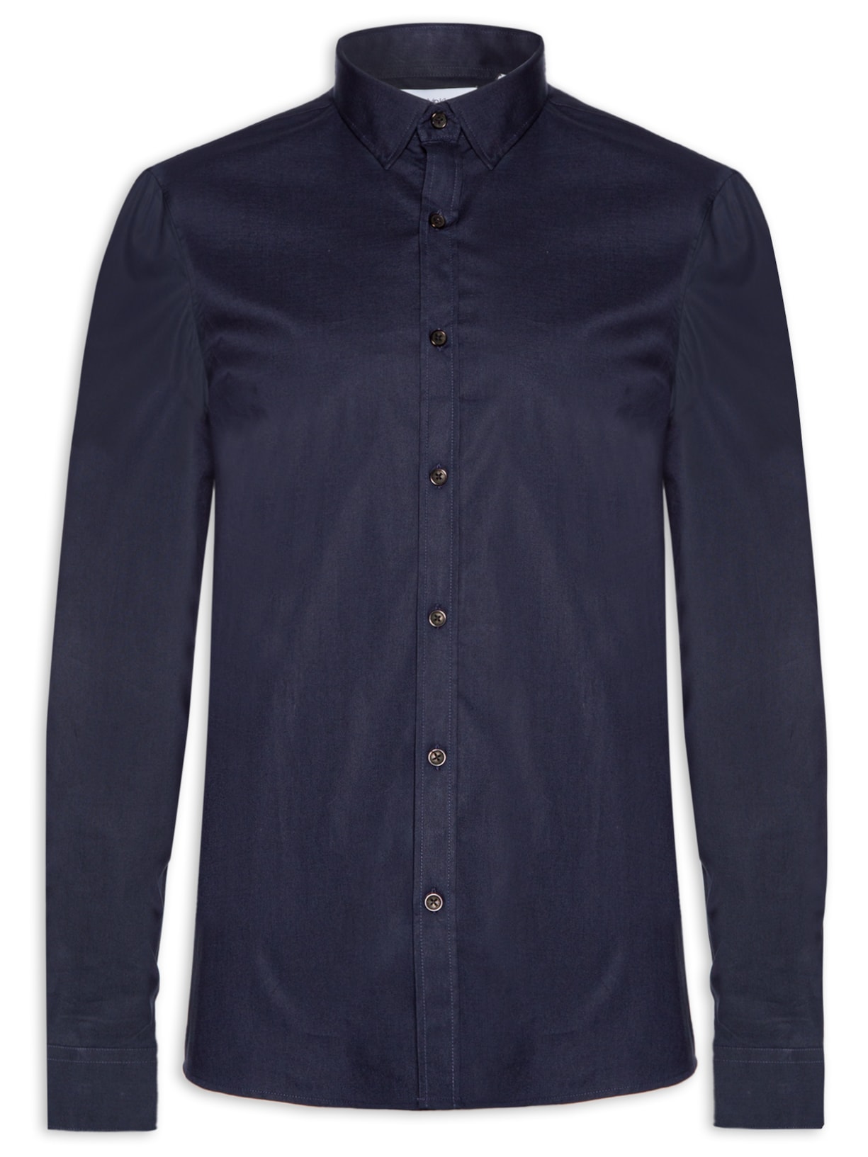 Camisa Masculina Manga Longa Regular Galles Stretch - Azul