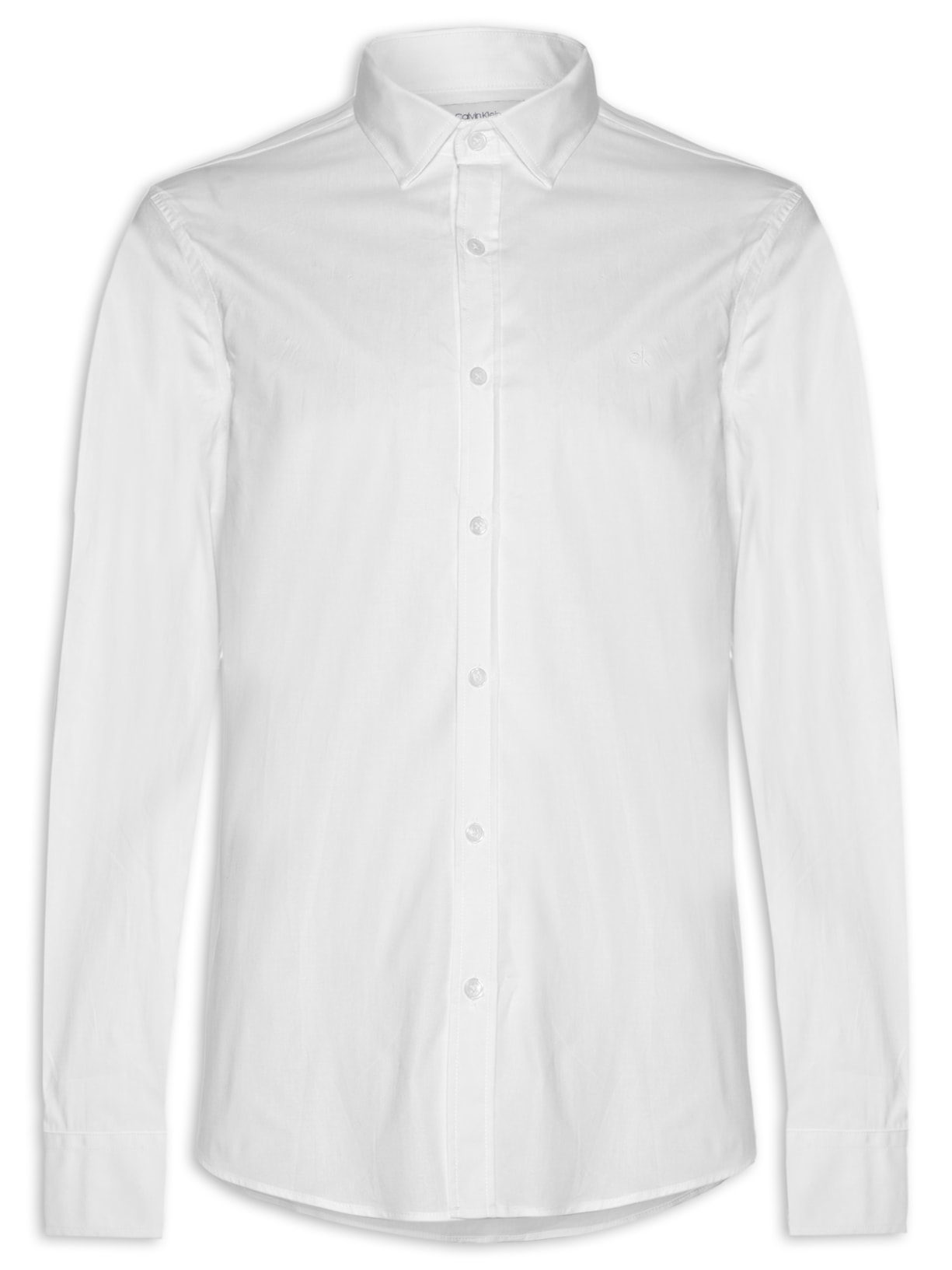 Camisa Masculina Manga Longa Regular Galles Stretch - Branco