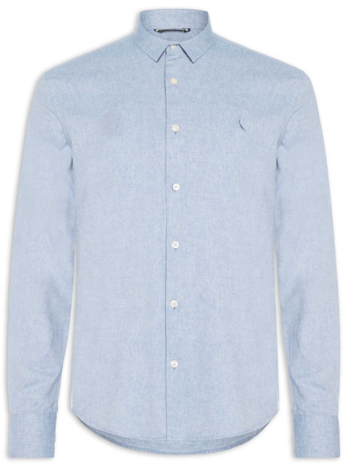 Camisa Masculina Manga Longa Ricardo - Azul