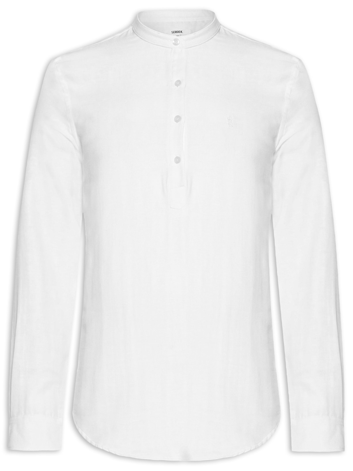 Camisa Masculina Manga Longa Santorini - Branco