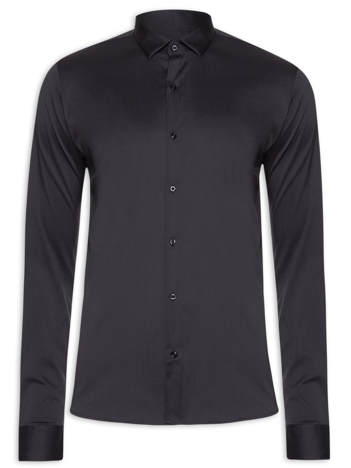 Camisa Masculina Manga Longa Tecnologica Coleção - Azul