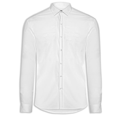 Camisa Masculina Manga Longa Tecnológica Continua - Branco