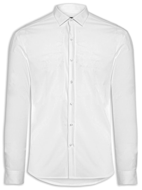 Camisa Masculina Manga Longa Tecnológica Continua - Branco