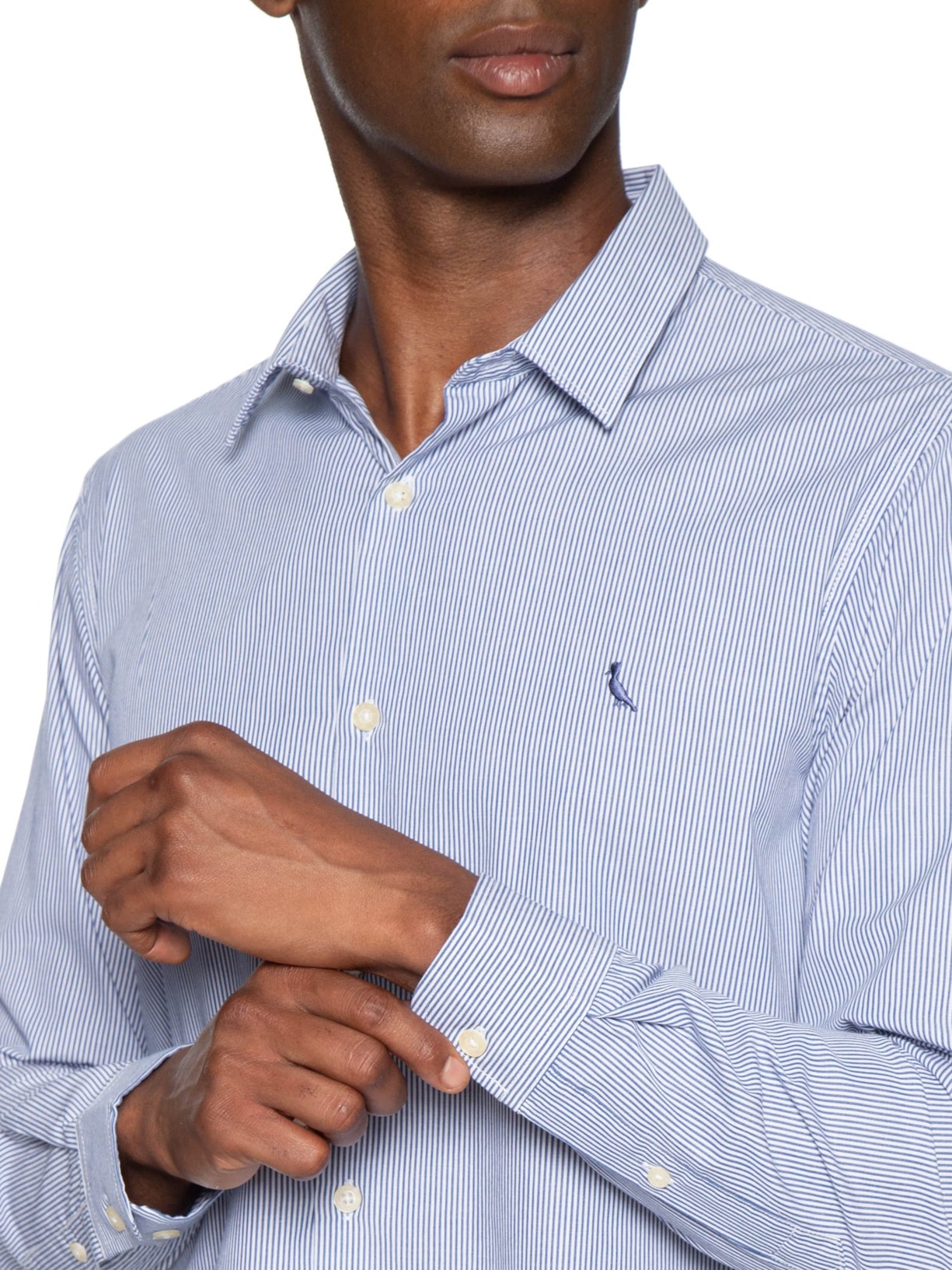 Camisa Masculina Manga Longa Toronto Azul Reserva