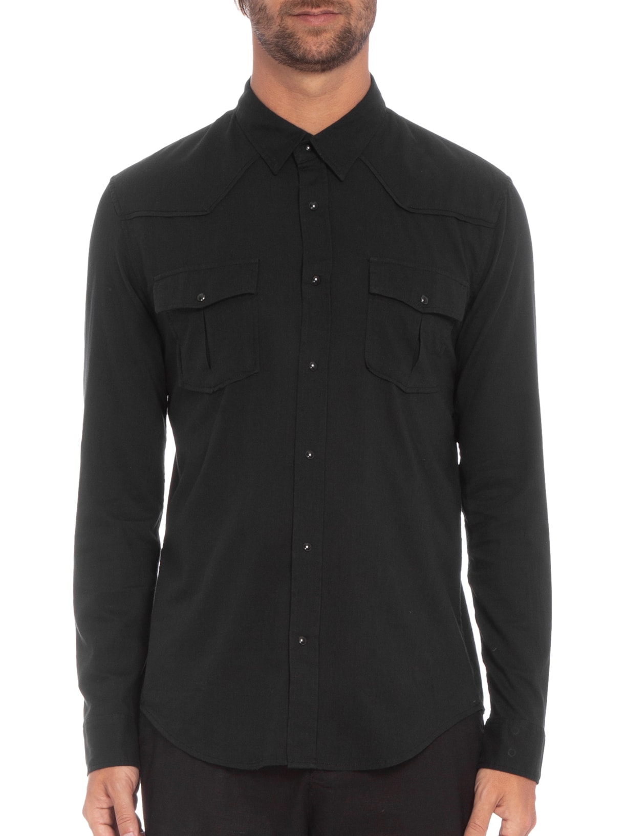 Camisa Masculina Manga Longa Travel Preto Osklen