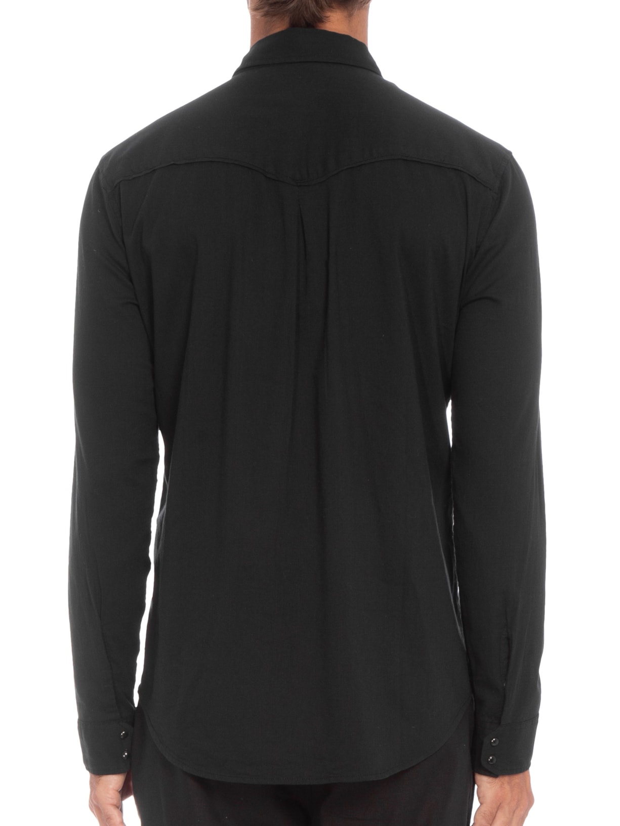 Camisa Masculina Manga Longa Travel Preto Osklen