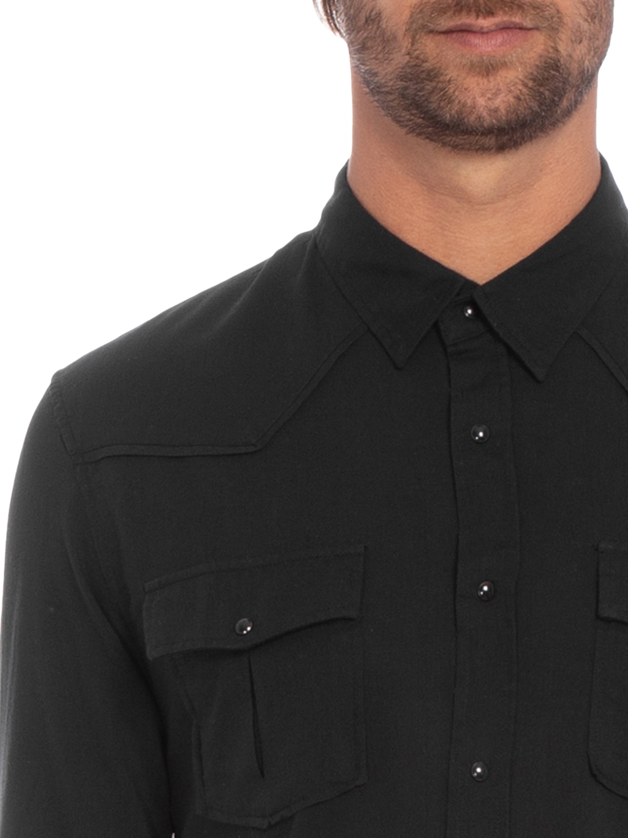 Camisa Masculina Manga Longa Travel Preto Osklen