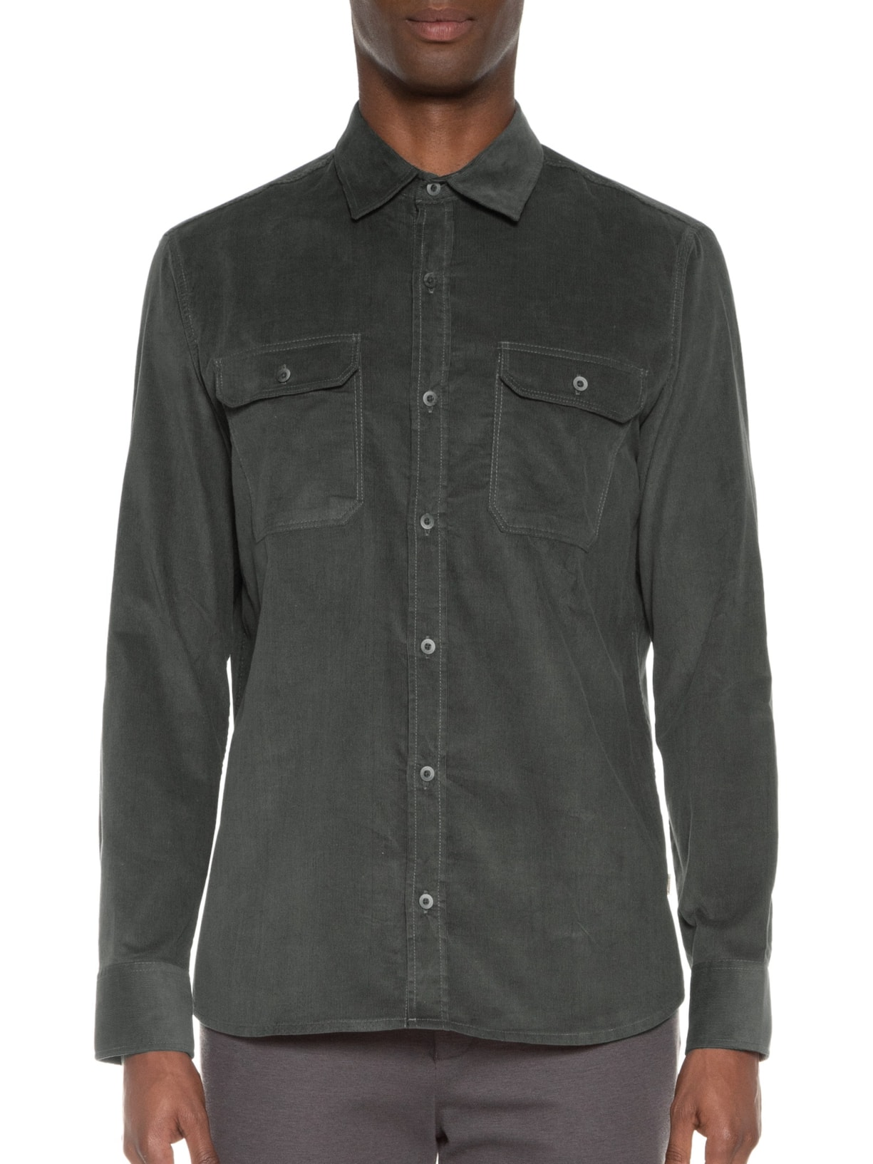 Camisa Masculina Manga Longa Ventura Cinza Austral