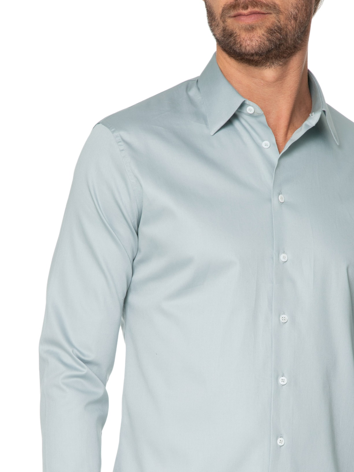 Camisa Masculina Manga Longal Austin - Ricardo Almeida - Azul