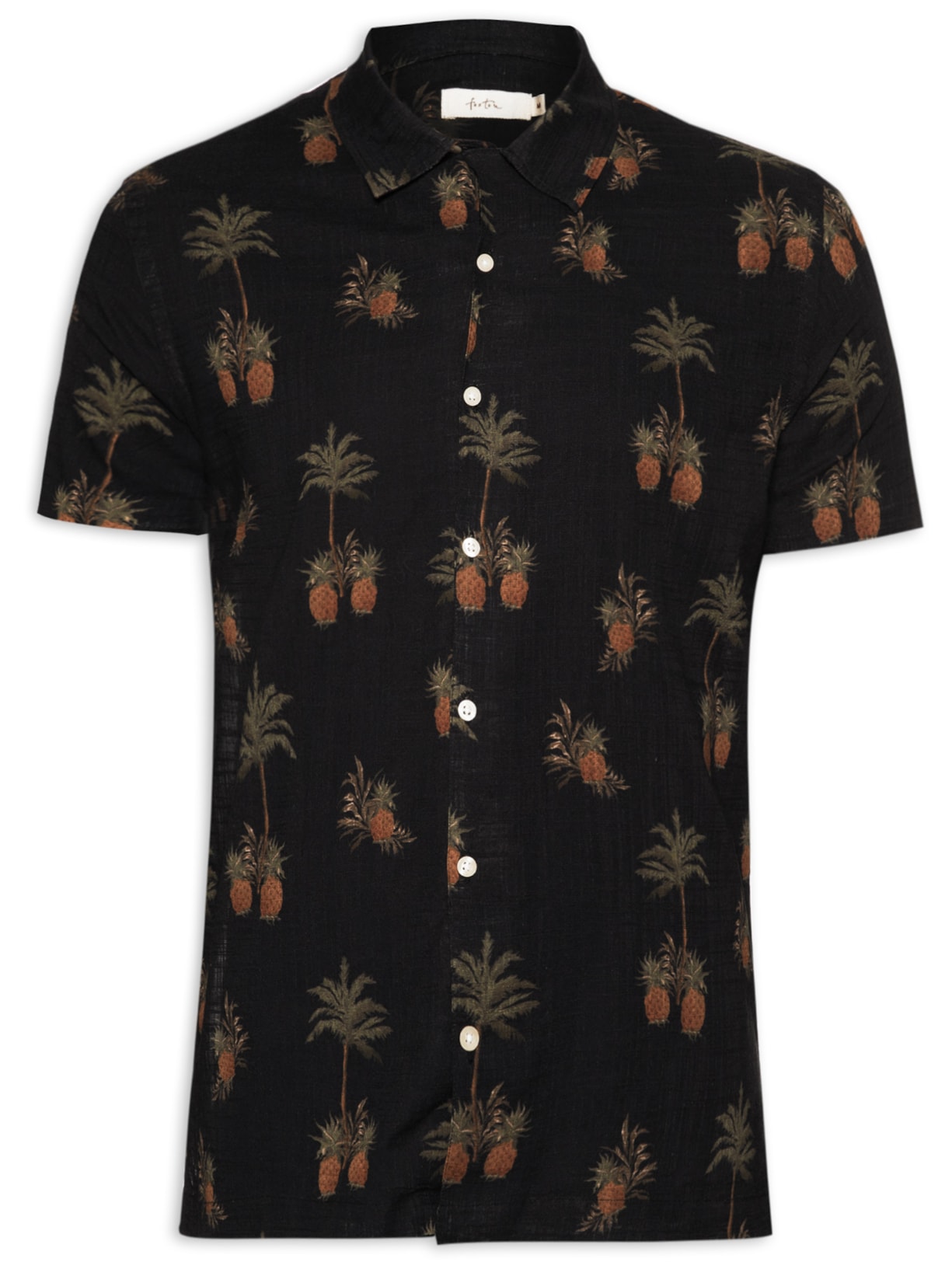 Camisa Masculina Mangas Curtas Itacare - Preto