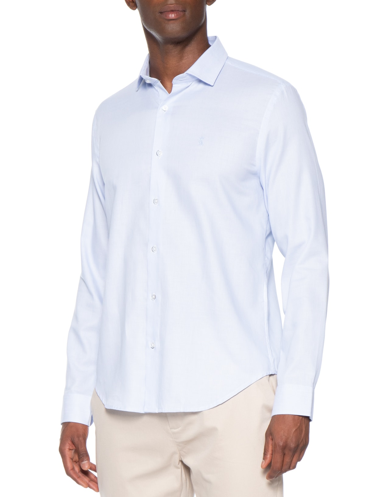 Camisa Masculina Maquineta Roma Wave – Azul Sergio K