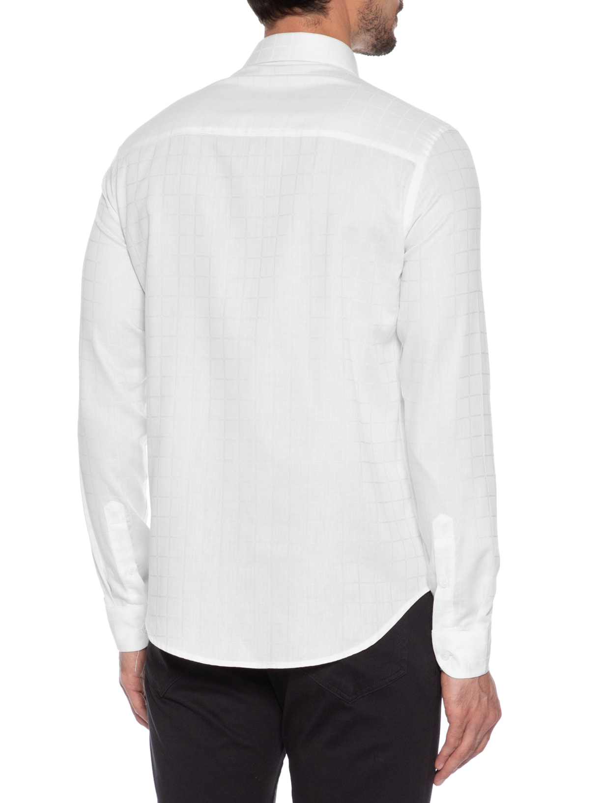 Camisa Masculina Maquineta Tme Mid Quadros Branco Sergio K