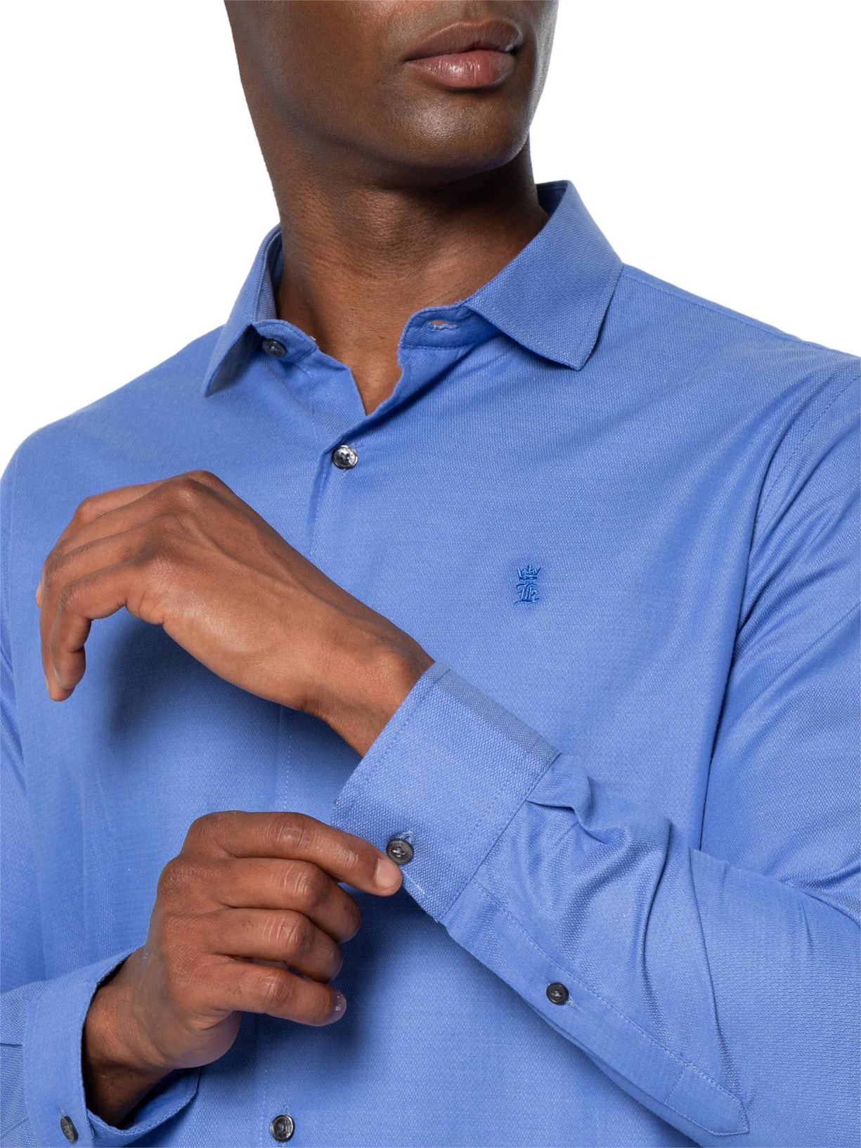 Camisa Masculina Maquineta Tranca – Azul Sergio K