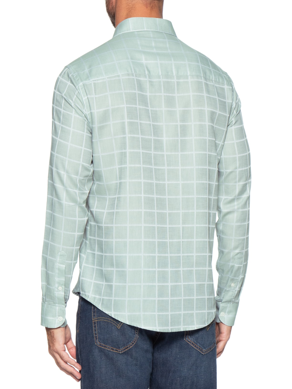 Camisa Masculina Maquinetada Square – Verde Sergio K