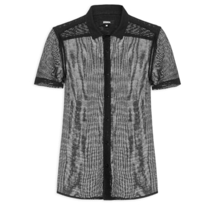 Camisa Masculina Mare Regular Fit - Preto
