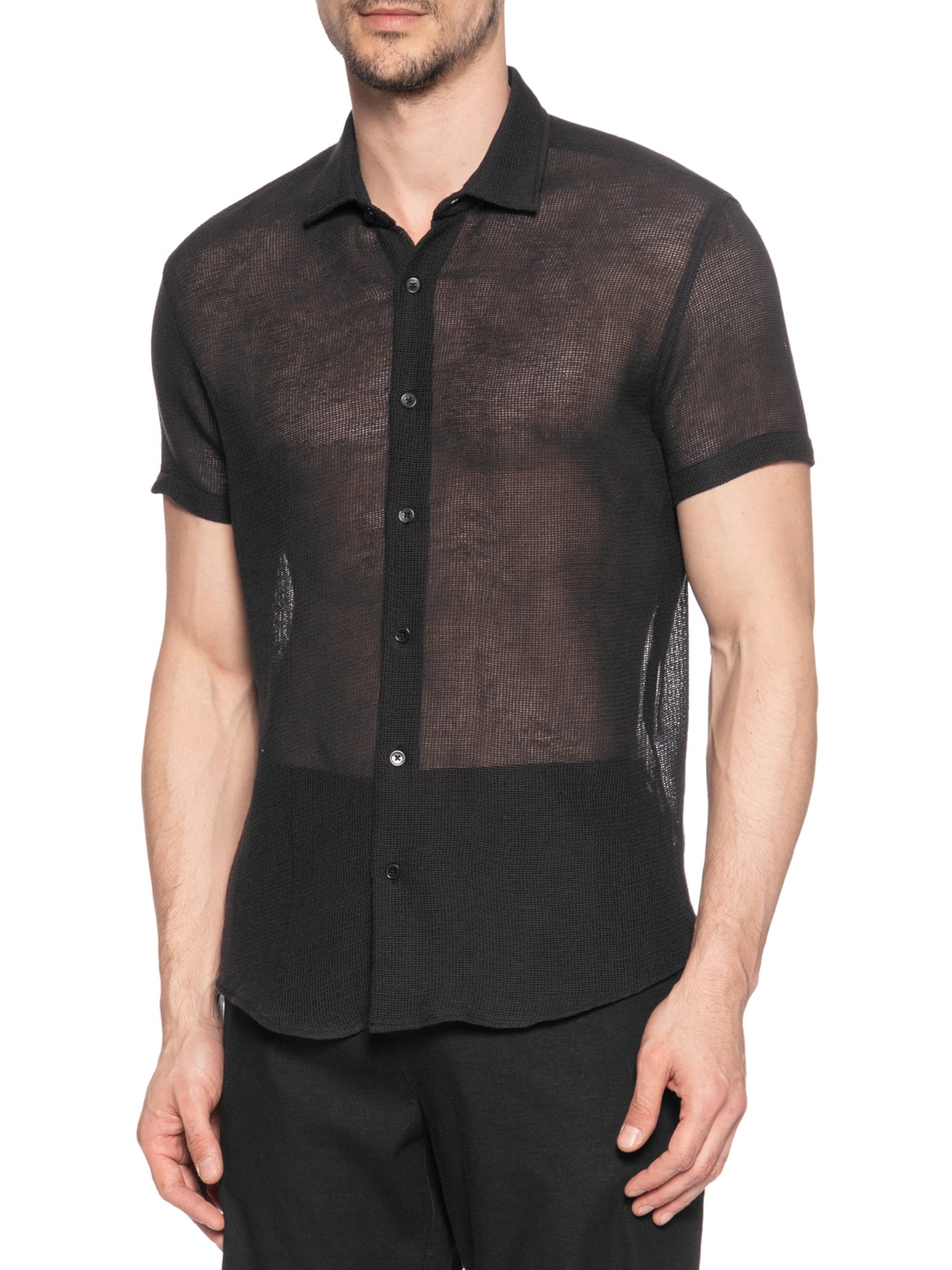 Camisa Masculina Mare Regular Fit Preto Sergio K