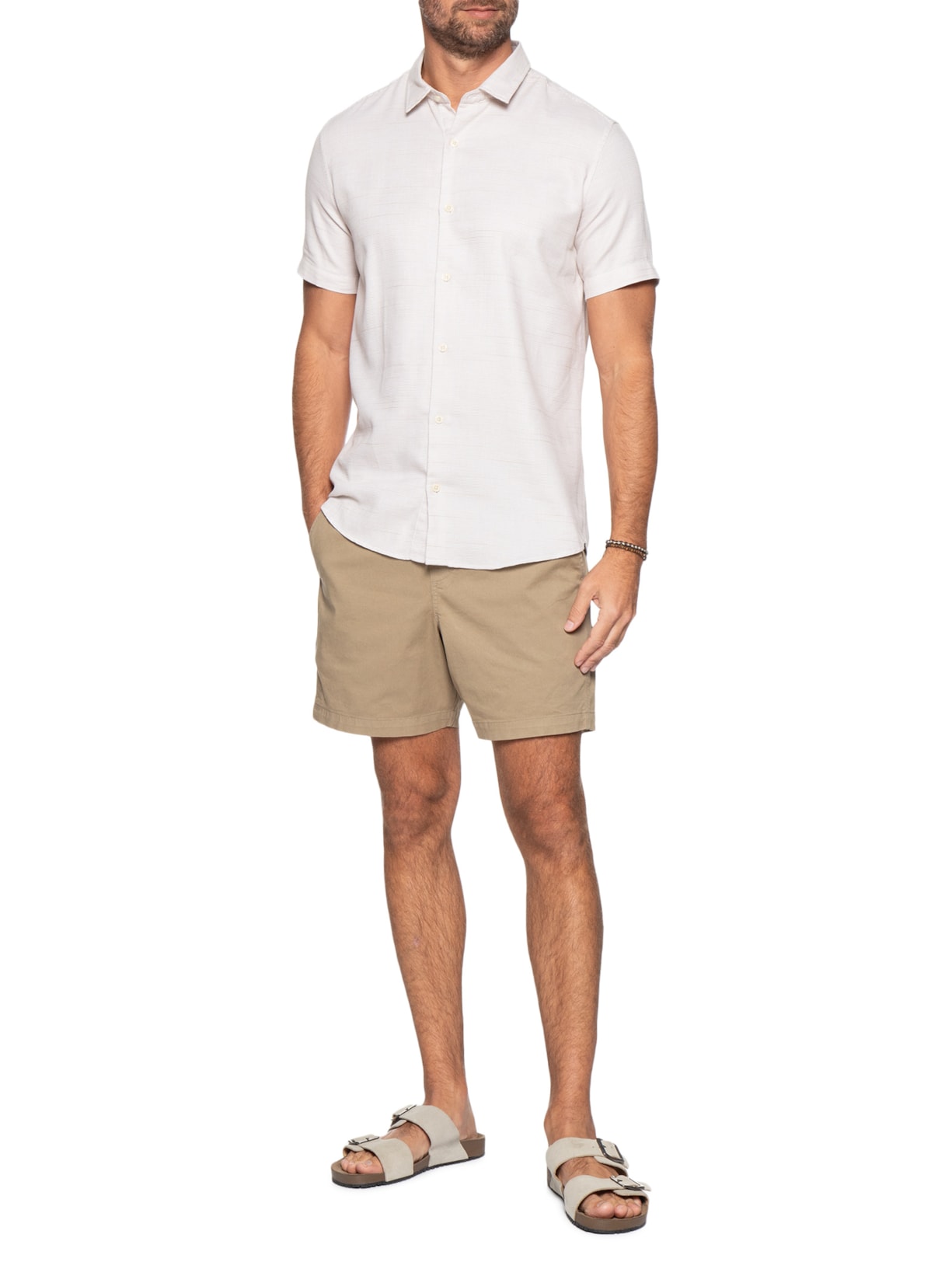 Camisa Masculina Mc Lagos Bege Reserva