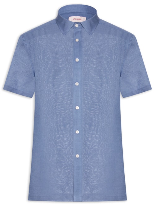 Camisa Masculina Mc Linho - Azul