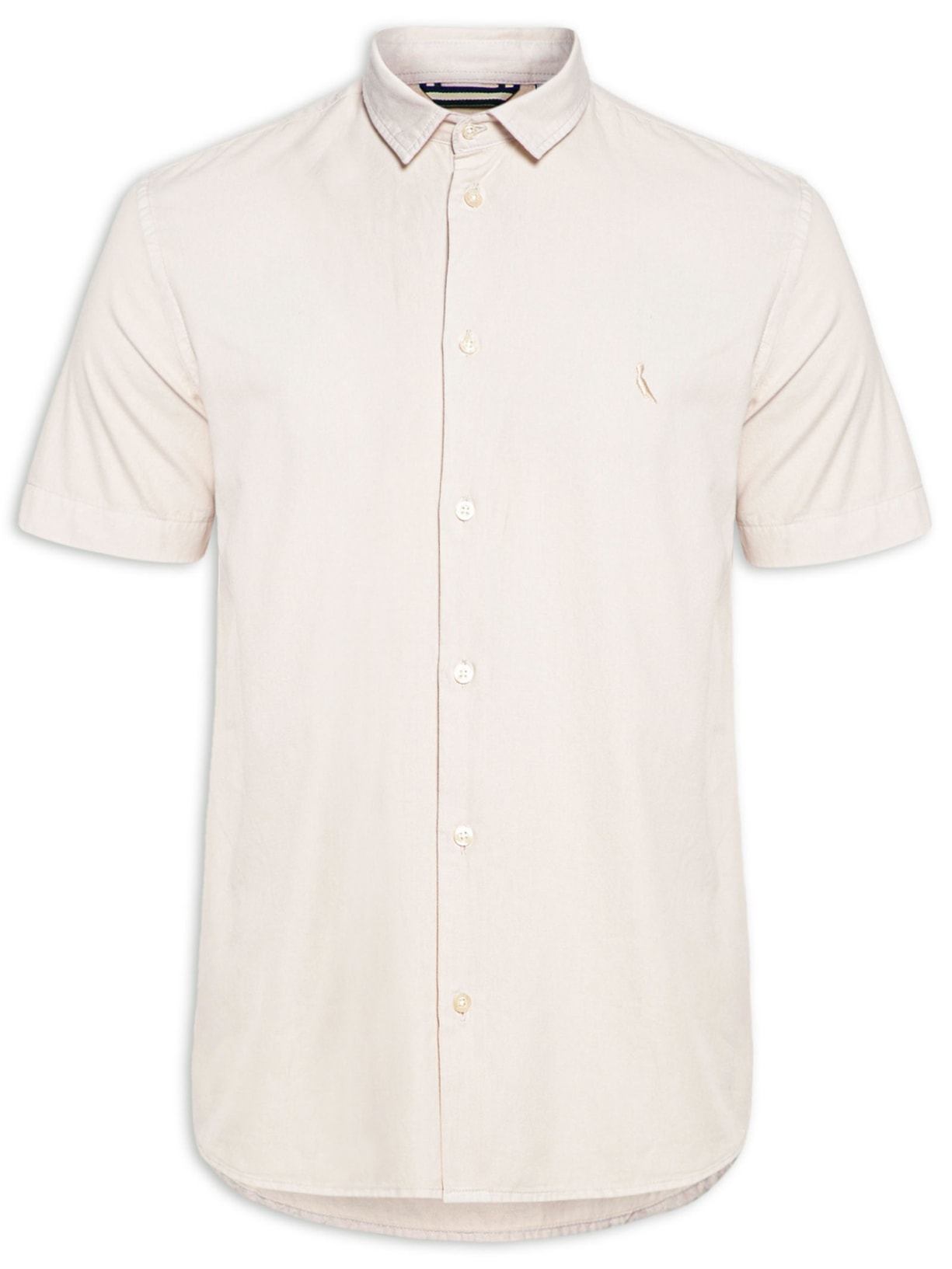 Camisa Masculina Mc Paraty Contraste - Bege