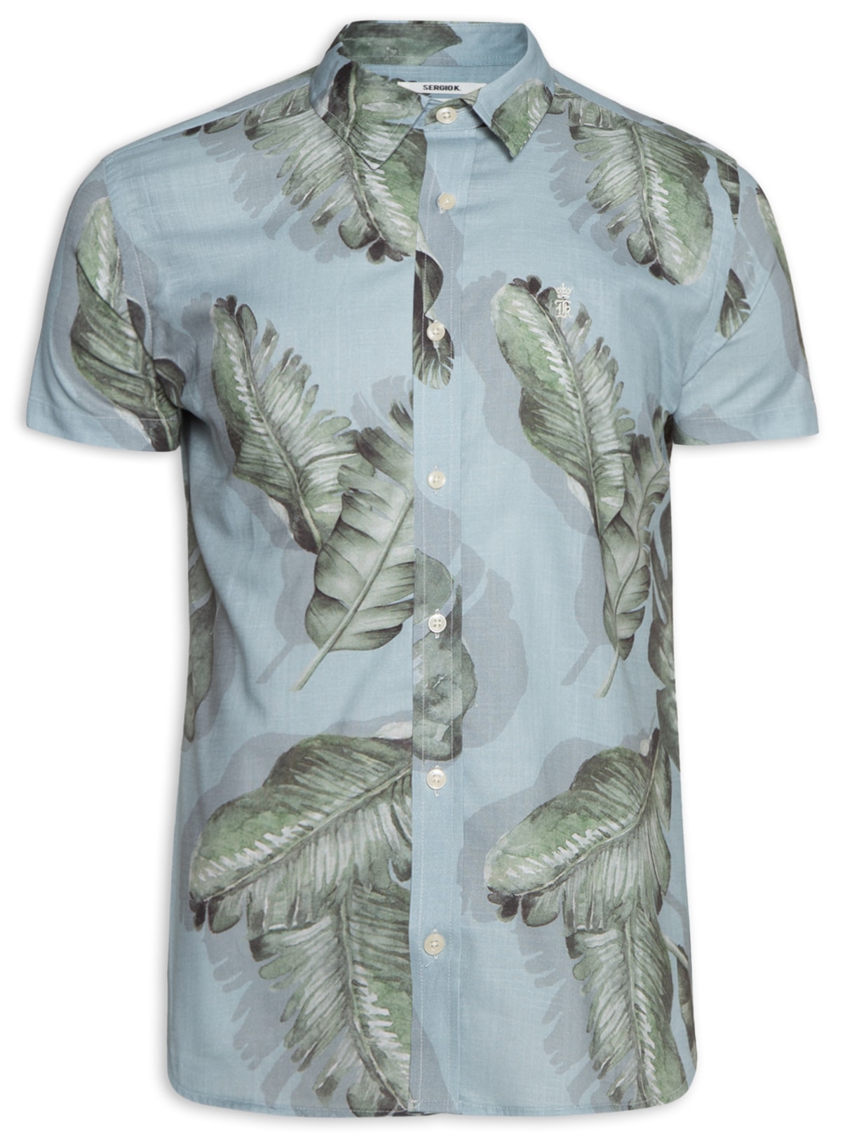 Camisa Masculina Mc Sky Folhas Green - Azul