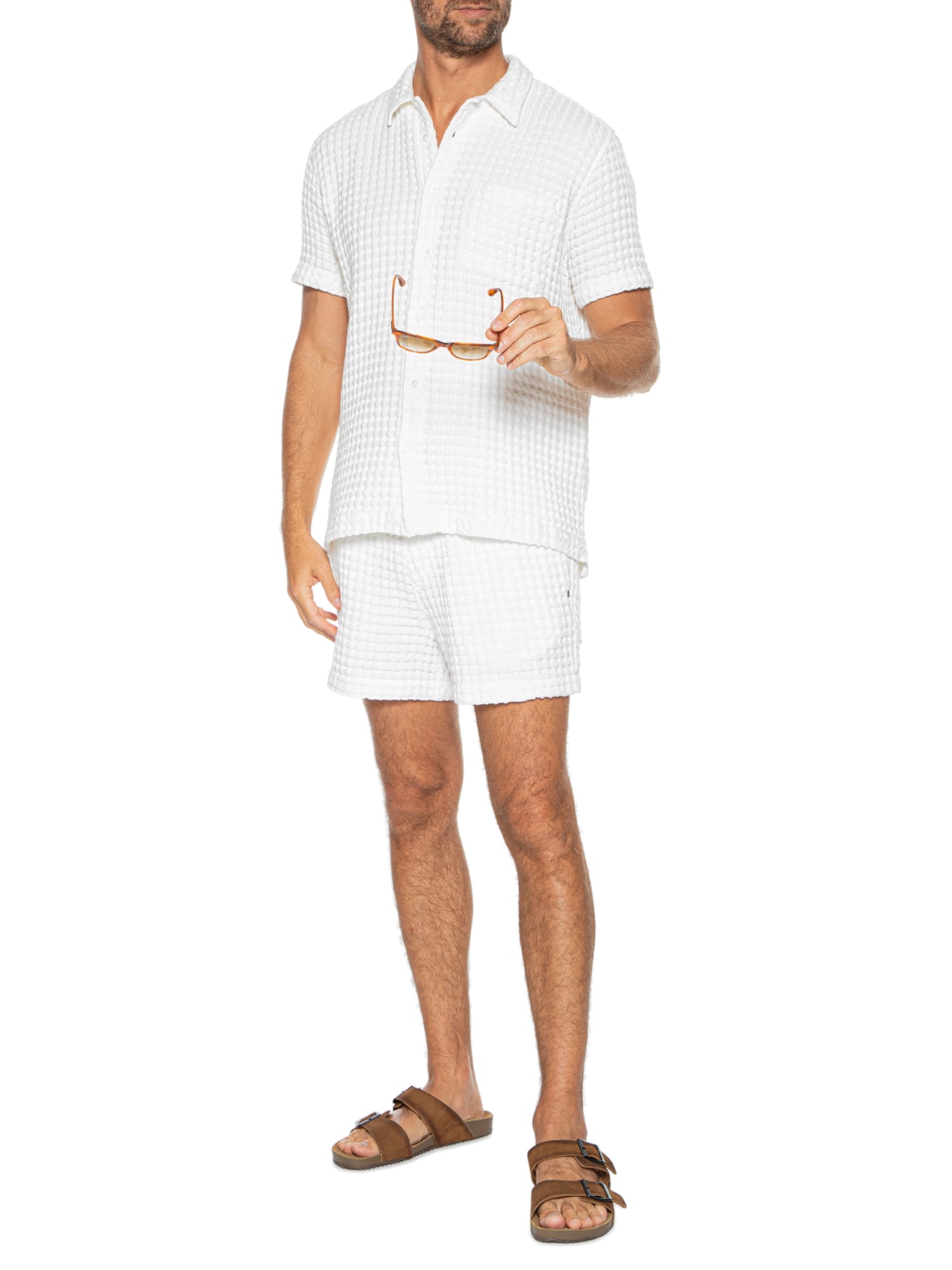 Camisa Masculina Mc Texture Branco Osklen