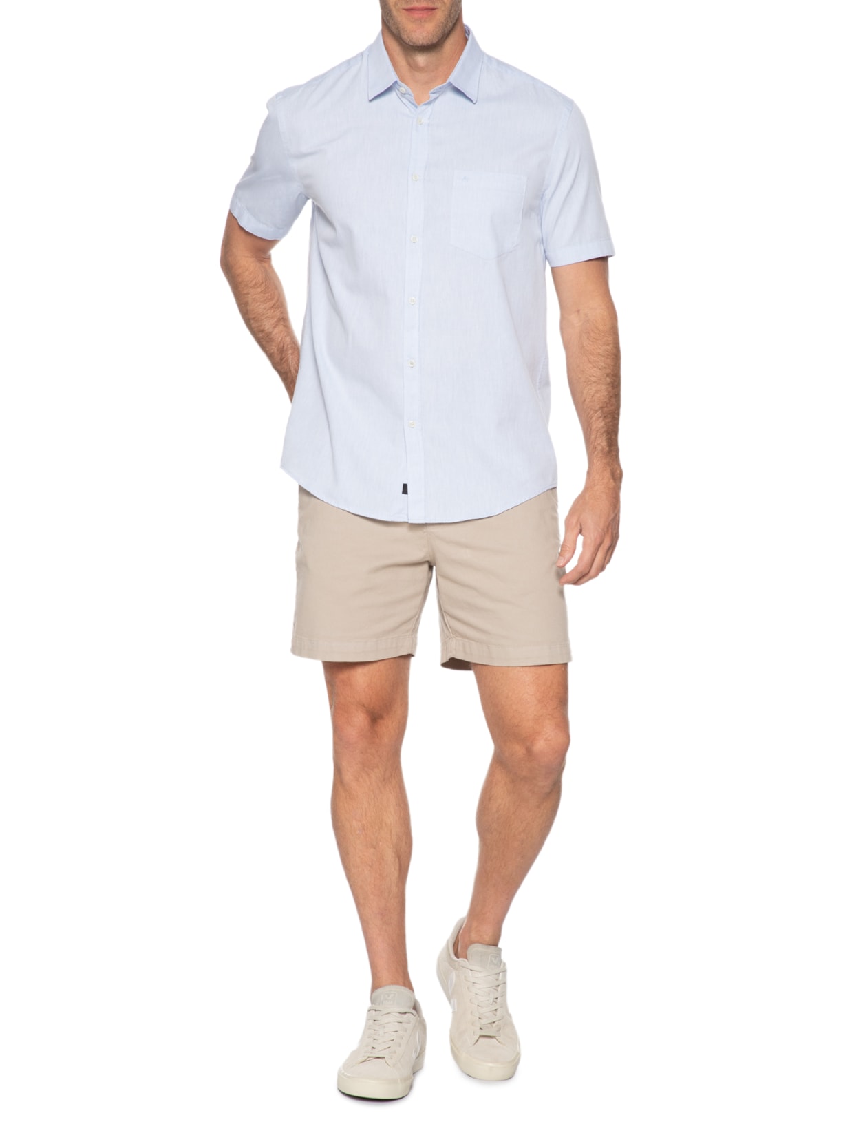 Camisa Masculina Mescla Lotte Azul Aramis